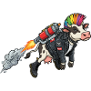 Flying Punk Cow Grafitti
