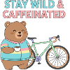 Stay Wild Caffeinated Bear Cycling