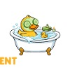 Wellness Duck Finally Relaxation Wordplay