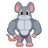 Mouse Bodybuilder Bodybuilding Sport