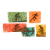 Cycling Mosaic: Bicycle Silhouettes