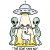 Funny Alien Kidnapping Goat