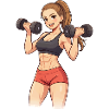 Krafttraining Powerfrau