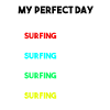 My Perfect Day Surfing Schedule Surfer