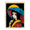 Geisha Neon Umbrella