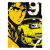 Anime Car Portrait in Yellow