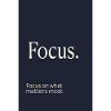 Focus. Minimalist motivational design