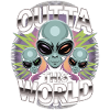 Outta This World Alien Shirt – 90'er-stil