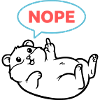Hamster Nope Comic Farbig