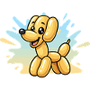 Balloon dog in sunlight