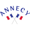 Annecy Crossed French Flags 