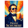 Franz Schubert Beer Poster Retro