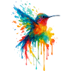 Hummingbird Aquarell Splash Chroma