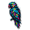 Low Poly Parrot: Bunte Geometrie