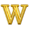 Gold W Monogram