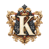 K Letter Name Crown