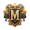 M Letter Name Crown
