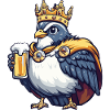 Taube Vogel Bier König