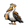 Pelican Bird Beer King
