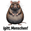 Rat in art style