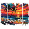 Summer Vibes Fun Quote Graphic