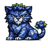 Blueberry Panther Cubism version