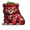 Raspberry Bear Cubism Version