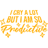 Jeg græder meget, men jeg er så produktiv sjov følelse