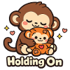 Punch Macaque Holding On