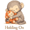 Anxious Monkey Plush Toy Solace