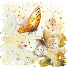 Papillons aquarelle