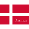 Rasmus auf dänischer Flagge
