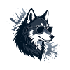 Wolf-Sonnenbrillen-Splash