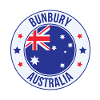Bunbury Australia Flag Badge