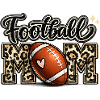 Leopard Football Mom Mothers Day Shirt