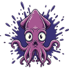 Crazy Ink Octopus Splash