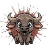 Cow Boy Cartoon Bull