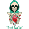 Growth Takes Time Skeleton Heart