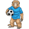 Monkey Goalkeeper Football Sports