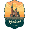 Krakow St Marys Basilica Retro Badge