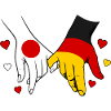 Japan_Deutschland_Flagge_Händehalten
