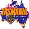 Tasmania Australia Map and Flag Souvenir