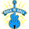 Guitar Rock 'N' Roll Banner
