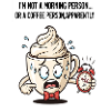Anxious Morning Mug with Alarm