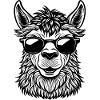 Lama-Gesicht