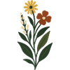 Spring Flowers Minimal Art