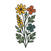Blumenstrauß Aquarellfreude