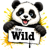Panda Graffiti Illustration Stay Wild