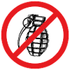 Grenade prohibited! Peace! - Illustration
