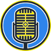 Retro Microphone Badge
